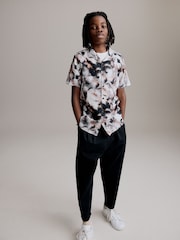 Black Blotch Short Sleeve Printed Shirt (3-16yrs) - Image 2 of 8