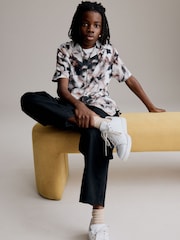 Black Blotch Short Sleeve Printed Shirt (3-16yrs) - Image 3 of 8