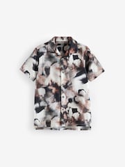 Black Blotch Short Sleeve Printed Shirt (3-16yrs) - Image 5 of 8