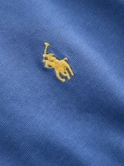 Bleu - T-shirt à manches longues en jersey Polo Ralph Lauren avec logo - Image 7 sur 8