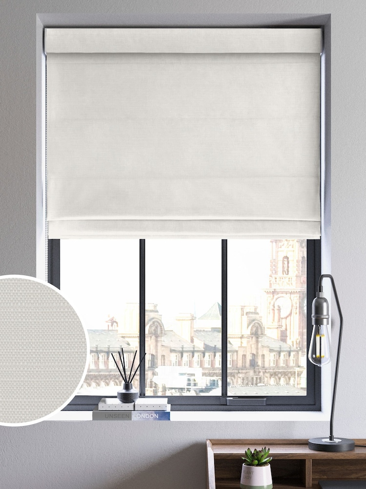 Cream Voyage Maison Jasper Made To Measure Roman Blind - Image 1 of 5