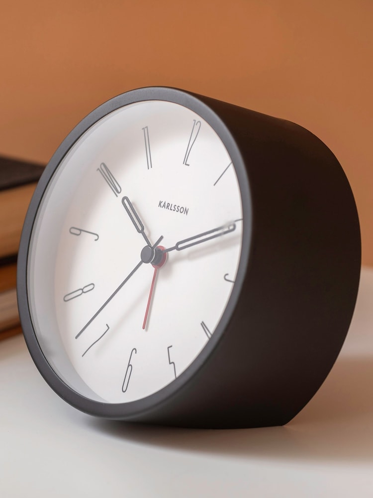 Karlsson Black Belle Numbers Alarm Clock - Image 1 of 3