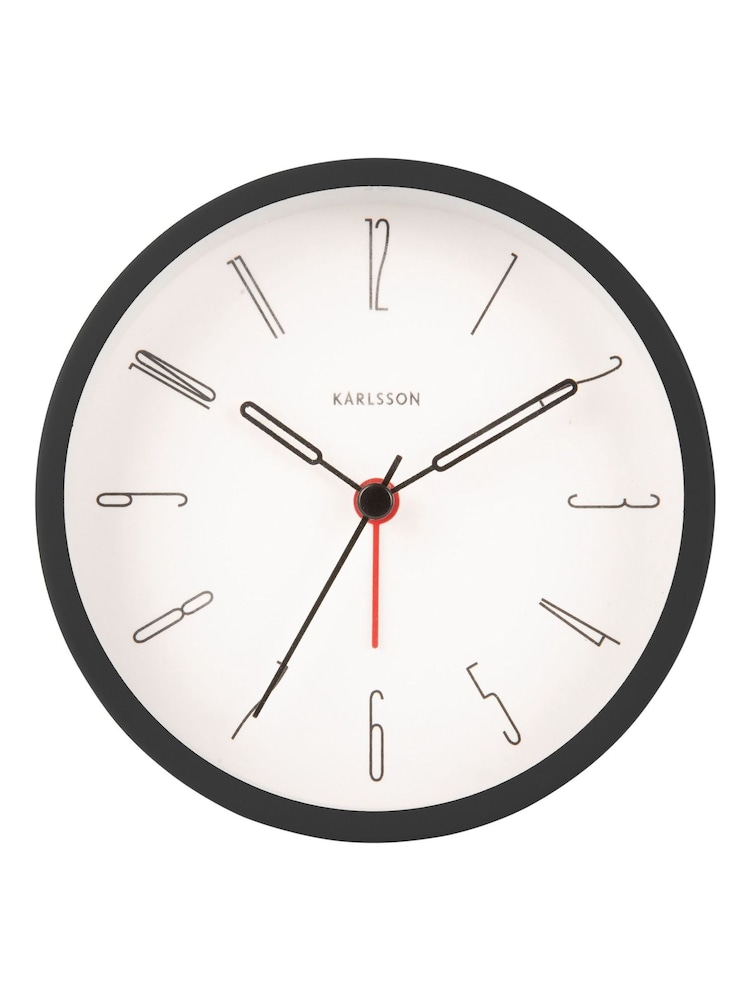 Karlsson Black Belle Numbers Alarm Clock - Image 2 of 3