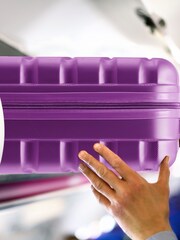 Set Of 2 Large Check-In & Small Carry-On Hardcase Travel Suitcase - Image 7 of 7