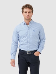 Rodd & Gunn Blue Gunn Check Oxford Slim Fit Shirt - Image 1 of 4