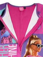 Vanilla Underground Pink Barbie Fleece Kids All-In-One - Image 3 of 5
