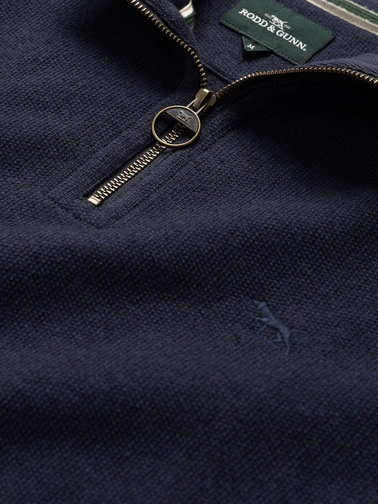 Rodd & Gunn Blue Newfield Sweat Top - Image 6 of 6