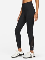 Nike Black One High Waisted 7/8 Leggings - Image 1 of 6