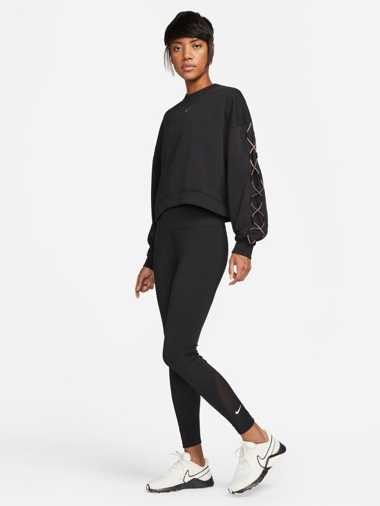 Nike Black One High Waisted 7/8 Leggings - Image 2 of 6