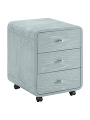 Jual Grey Helsinki 3 Drawer Wooden Side Table - Image 2 of 5