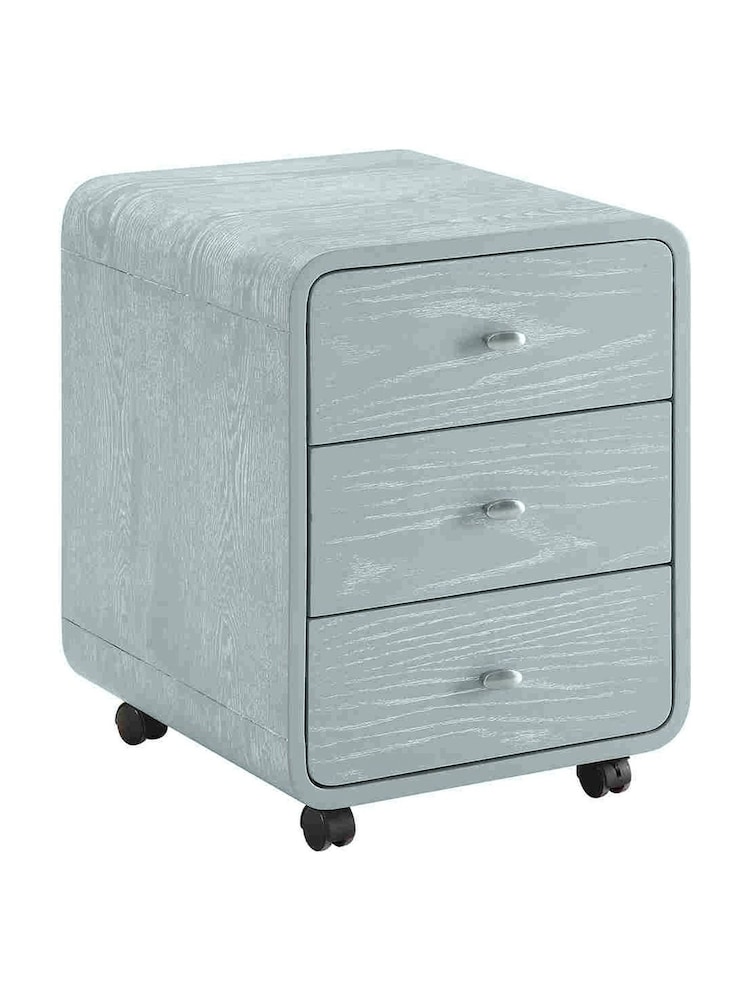 Jual Grey Helsinki 3 Drawer Wooden Side Table - Image 2 of 5