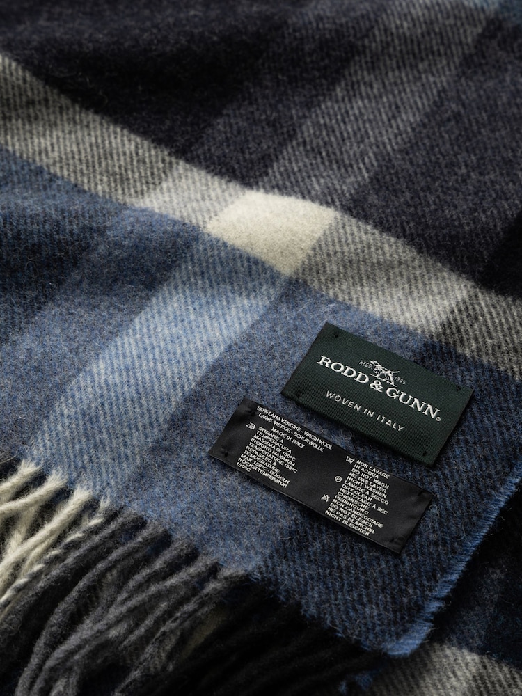 Rodd & Gunn Blue Jed Valley Scarf - Image 3 of 3