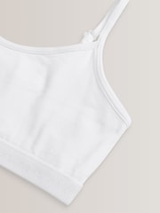 White 7 Pack Strappy Crop Tops (5-16yrs) - Image 3 of 3