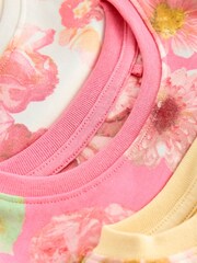 Rose/Jaune - 100Pyjama Fleuri Snuggle % coton 3 Lot (9mths-16yrs) - Image 11 de 12
