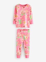 Rose/Jaune - 100Pyjama Fleuri Snuggle % coton 3 Lot (9mths-16yrs) - Image 7 de 12