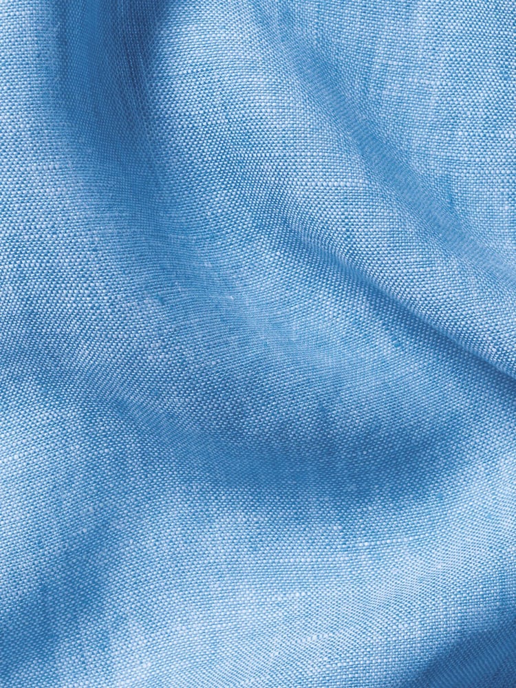 Charles Tyrwhitt Sky Blue Plain Pure Linen Long Sleeve Shirt - Image 4 of 4 Charles Tyrwhitt Sky Blue Plain Pure Linen Long Sleeve Shirt - Image 4 of 4