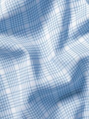 Charles Tyrwhitt Blue Cornflower Non-iron Performance Check Slim Fit Shirt - Image 7 of 8