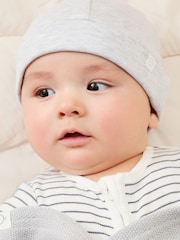 Cinza - Chapéu de bebê supermacio Mori Cotton & em bambu - Imagem 1 de 3