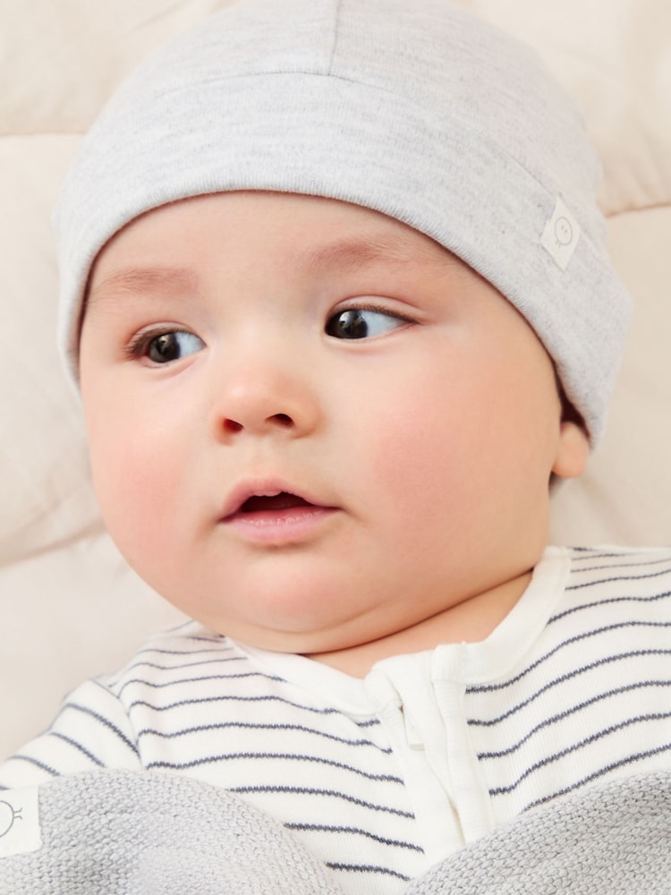 Cinza - Chapéu de bebê supermacio Mori Cotton & em bambu - Imagem 1 de 3