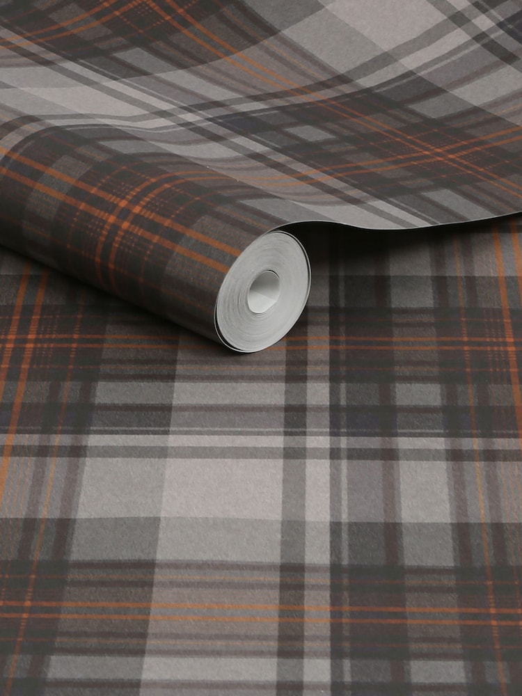 Grey Alpine Lodge Check 10M Wallpaper - Image 5 of 5 Grey Alpine Lodge Check 10M Wallpaper - Image 5 of 5