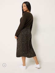 M&Co Petite Animal Print 2 in 1 Midi Dress - 6의 이미지 3