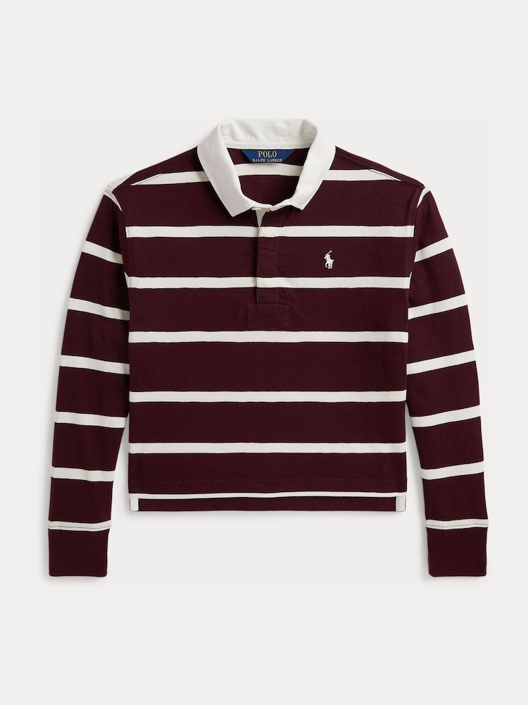 Polo Ralph Lauren Red Stripe Rugby Shirt - Image 1 of 2