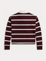 Polo Ralph Lauren Red Stripe Rugby Shirt - Image 6 of 6