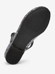 Silver Glitter Standard Fit (F) Mary Jane Occasion Shoes - Image 5 of 5