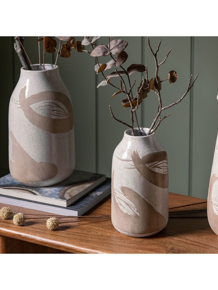 Gallery Home Brown Reactive Taft Small Vase - Image 2 of 8