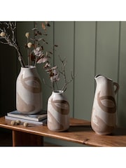 Gallery Home Brown Reactive Taft Small Vase - Image 3 of 8