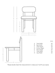 Swoon Grey Rita Mango Wood Dining Chair - Image 3 of 6