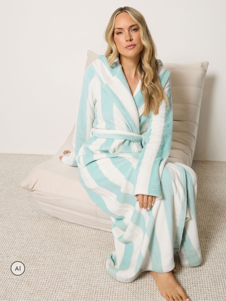 Long Tall Sally Macro Raita-hupullinen maksikylpytakki - Kuva 2 / 6