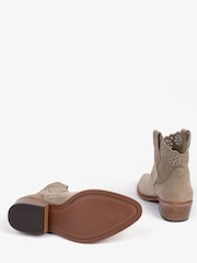 Penelope Chilvers Cream Cali Broderie Suede Cowboy Boots - Image 4 of 5