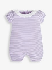 JoJo Maman Bébé Pink Pastel Ditsy Floral 2-Pack Pretty Baby Rompers - Image 3 of 5