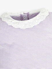 JoJo Maman Bébé Pink Pastel Ditsy Floral 2-Pack Pretty Baby Rompers - Image 5 of 5