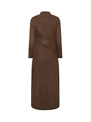 بني - PixieGirl Petite Denim Maxi Dress - صورة 6 من 6