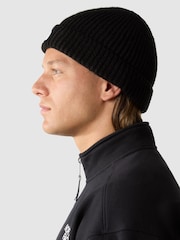 Negro - Gorro con vuelta y logo en cuadrado de The North Face - Imagen 2 de 3