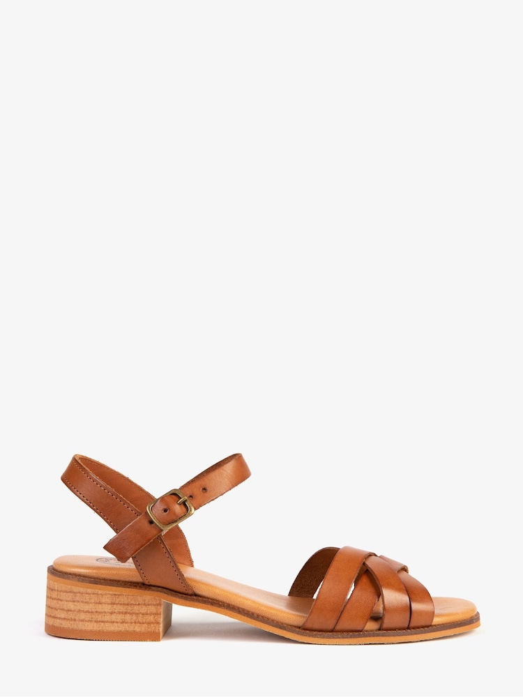 Penelope Chilvers Heeled Shepherdess Leather Sandals - Image 2 of 4