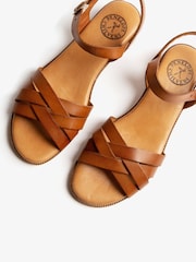Penelope Chilvers Heeled Shepherdess Leather Sandals - Image 4 of 4