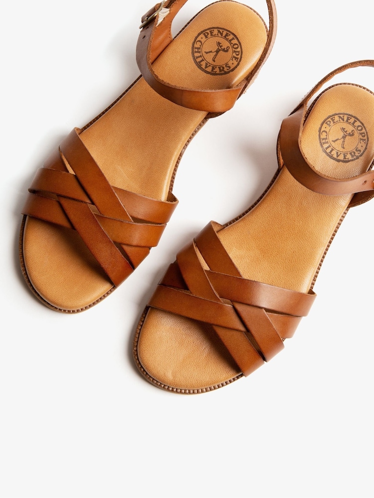 Penelope Chilvers Heeled Shepherdess Leather Sandals - Image 4 of 4