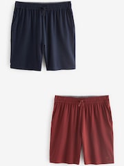 Navy Blue/Orange Modal Lightweight Shorts 2 Pack - Image 10 of 15