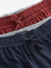 Navy Blue/Orange Modal Lightweight Shorts 2 Pack - Image 13 of 15