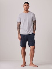 Navy Blue/Orange Modal Lightweight Shorts 2 Pack - Image 2 of 15