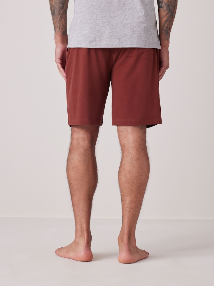 Navy Blue/Orange Modal Lightweight Shorts 2 Pack - Image 6 of 15