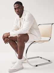 Lyle & Scott White Pinstripe 100% Cotton Overshirt - Image 2 of 5