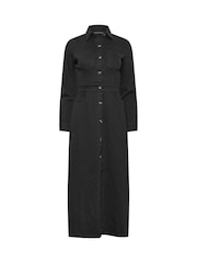 PixieGirl Petite Black Denim Maxi Dress - Image 5 of 6