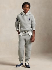 Polo Ralph Lauren Grey Varsity Logo Jersey Hoodie - Image 2 of 5
