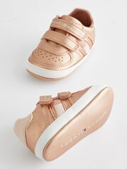Tommy Hilfiger Kids Pink Flag Low Cut Velcro Shoes - Image 3 of 5