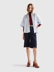 Benetton Blue Boxy Fit Logo Shirt - Image 3 of 3