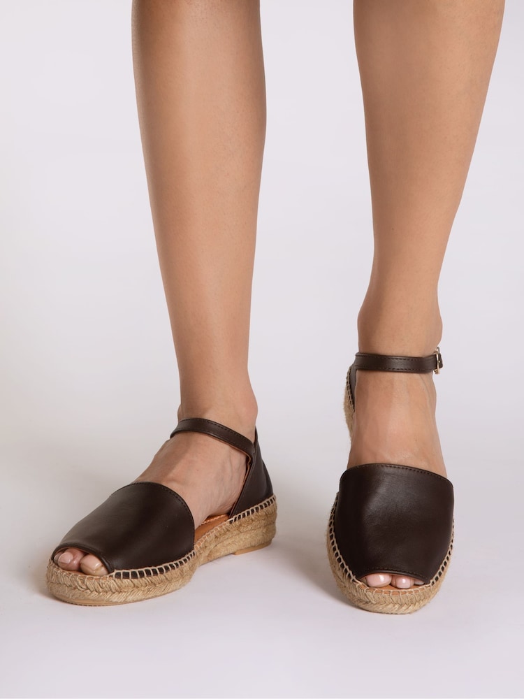 Penelopy Chilvers Montserrat Leather Espadrille Sandals - Image 1 of 5